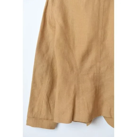 Vintage DKNY Women’s Camel 100% Linen Blazer Jacket Size 8 - Picture 11 of 16